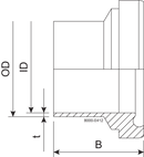 LINER BS DN25 H3 1.4404