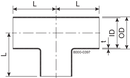 TEE EQUAL DN15 HSF3 1.4404