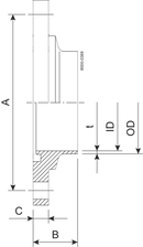 Flensa PN16 DN50 HSF0 1.4404
