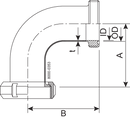 BEND LINER/MALE 38-SB-316L