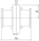 VALVE LKB UP 4" ASME BPE C/C