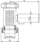 KACA PANDANG IN-LINE LKGL-1 W