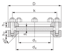 SIGHTGLASS DN 100 DIN 28120