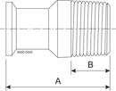 21MP-1/2 X 3/8-316L-PL